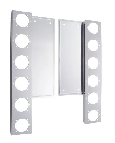 UP33051-Freightliner Stainless Front Air Cleaner Bracket Only - 12 Light Cutouts