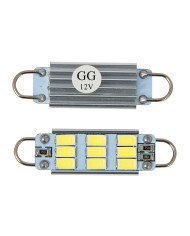 GG70634 - 561 WHITE 9 LED INTERIOR DOME LIGHT BULBS W/ HEAT SINK, 12V