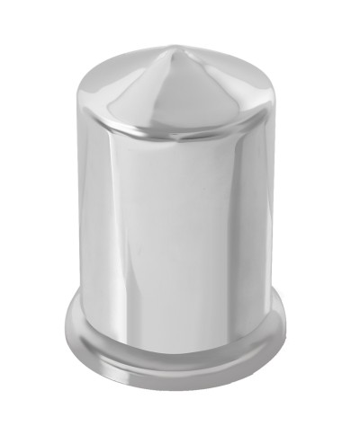 GG10018 - CR. PLASTIC POINTED NUT COVER W/ FLANGE, 1.5"X2-15/16"