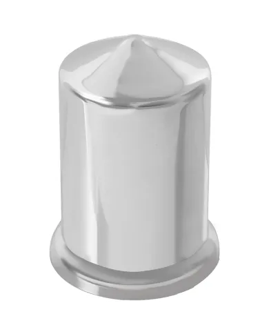 GG10018 - CR. PLASTIC POINTED NUT COVER W/ FLANGE, 1.5"X2-15/16"