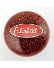 MFC-PRO-B   RED PETERBILT OVAL, BALL SHIFT KNOB