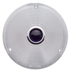 UP33117-Deep Dish Light Lens With Blue Dot - Clear Lens