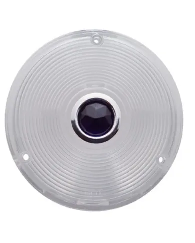 UP33117-Deep Dish Light Lens With Blue Dot - Clear Lens