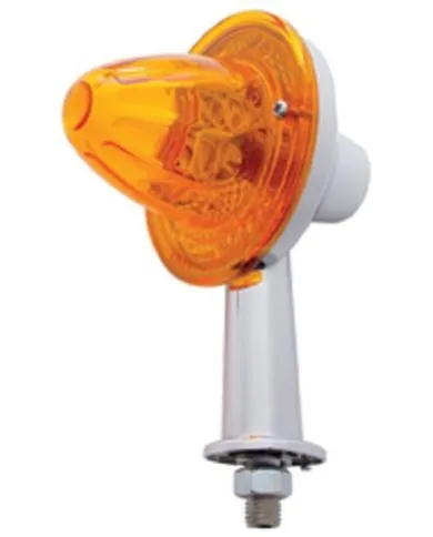 UP33407-2-1/8" Arm Crystal Watermelon Honda Light With Single Contact - Amber Lens