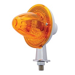 UP33413-1-1/8" Arm Crystal Watermelon Honda Light With Double Contact - Amber Lens