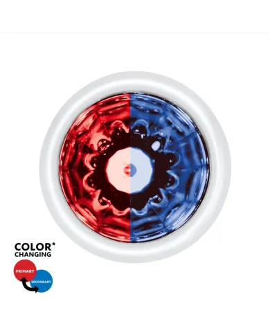 UP36283 - Double Fury UltraBurst 9 LED Dual Function 1-1/2" Watermelon Clearance/Marker Light-Red & Blue LED
