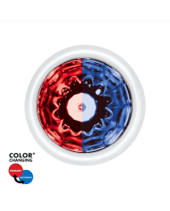 UP36283 - Double Fury UltraBurst 9 LED Dual Function 1-1/2" Watermelon Clearance/Marker Light-Red & Blue LED