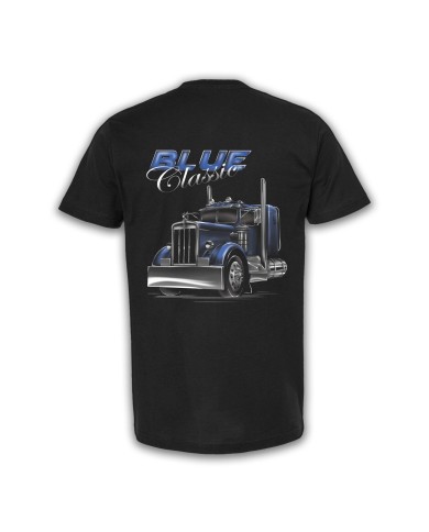 DLKP246 -Playera negra classic blue