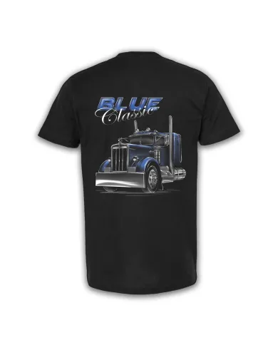 DLKP246 -Playera negra classic blue