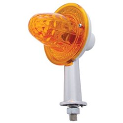 UP33431-2-1/8" Arm Crystal Crystal Honda Light With Single Contact - Amber Lens