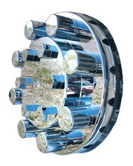 Rear Axle Cover w/Top Hat Style Nut Covers