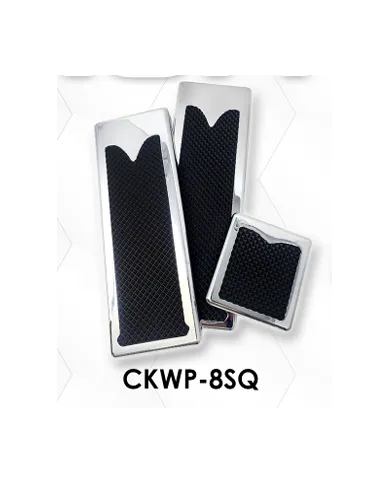 LNCCKWP-8SQ - Chrome Plated Billet Aluminum KW Square Pedal Set ('05 & Older) (Set of 3)
