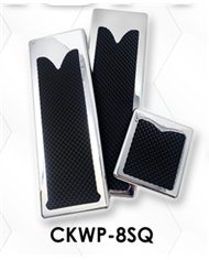 LNCCKWP-8SQ - Chrome Plated Billet Aluminum KW Square Pedal Set ('05 & Older) (Set of 3)