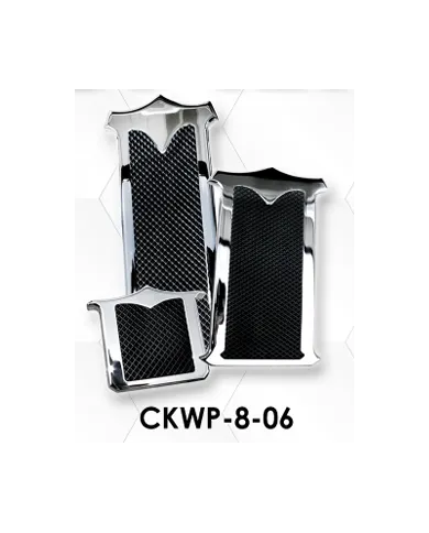 LNCCKWP-8-06 - Chrome Plated Billet Aluminum KW Foot Pedal Set ('06 & Newer) (Set of 3)