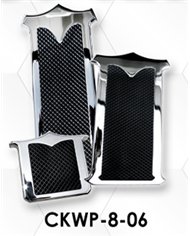 LNCCKWP-8-06 - Chrome Plated Billet Aluminum KW Foot Pedal Set ('06 & Newer) (Set of 3)