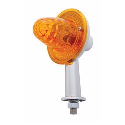 UP33443-2-1/8" Arm Crystal Crystal Honda Light With Double Contact - Amber Lens