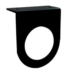 UP34004-2.5" Black Light Bracket With Flange - 1 Hole