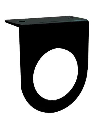 UP34004-2.5" Black Light Bracket With Flange - 1 Hole