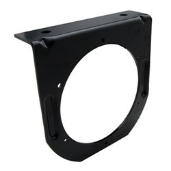 UP34007-4" Black Light Bracket With Flange - 1 Cutout