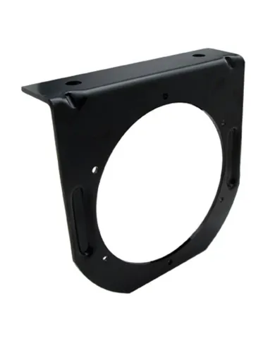 UP34007-4" Black Light Bracket With Flange - 1 Cutout