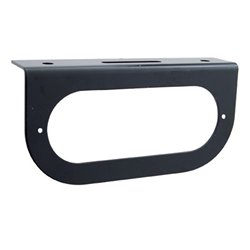 UP34014-Oval Black Light Bracket With Flange - 1 Hole