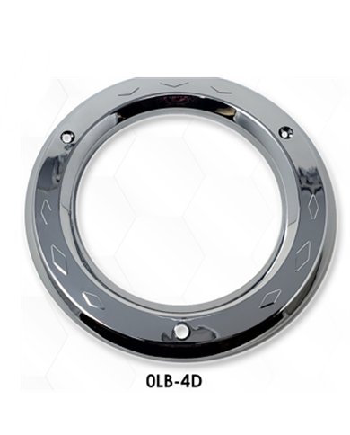 LNC0LB-4D - 4" Round Lt. Bezel w/Diamond Pattern