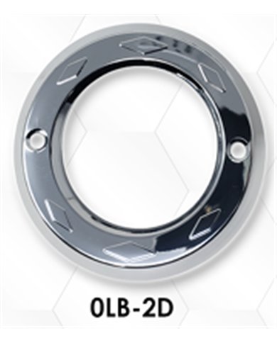 LNC0LB-2D - 2" Lt. Bezel w/Diamond Pattern