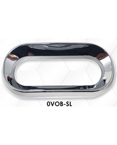 LNC0VOB-SL - Oval Screwless Light Bezel w/Visor