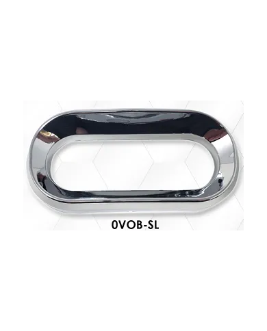 LNC0VOB-SL - Oval Screwless Light Bezel w/Visor