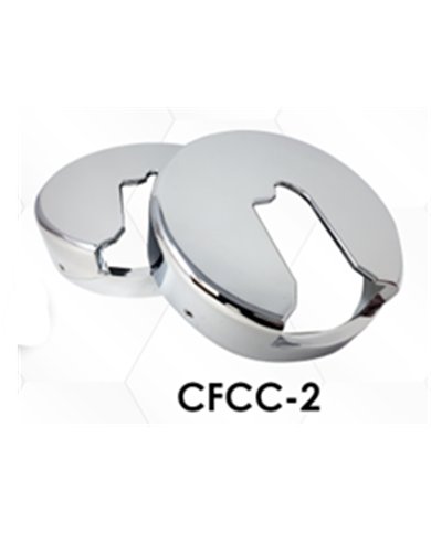 LNCCFCC-2 - Chrome Plated Billet Aluminum PB Fuel Cap Cover (Set of 2)