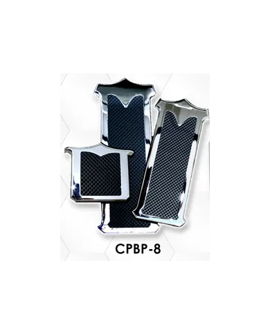 LNCCPBP-8 - Chrome Plated Billet Aluminum PB Pedal Set ('85 & Newer) (Set of 3)
