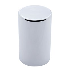 UP10749B-Chrome Cylinder Hubcap Nut Cover For 1999-2018 Chevy & GMC Full Size Truck - Push-on (Bulk)