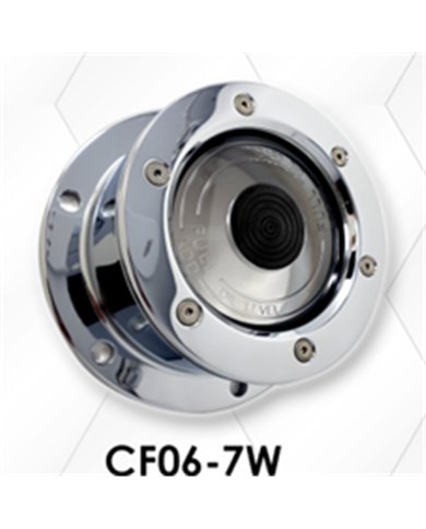 LNCCFOC-7W - Chrome Plated Billet Aluminum Front Oil Cap Cover w/Window (Set of 2)