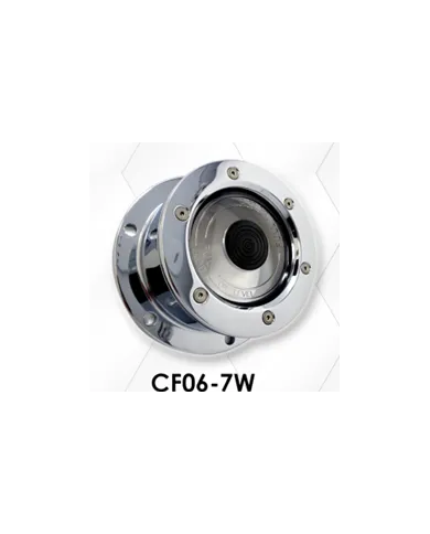 LNCCFOC-7W - Chrome Plated Billet Aluminum Front Oil Cap Cover w/Window (Set of 2)