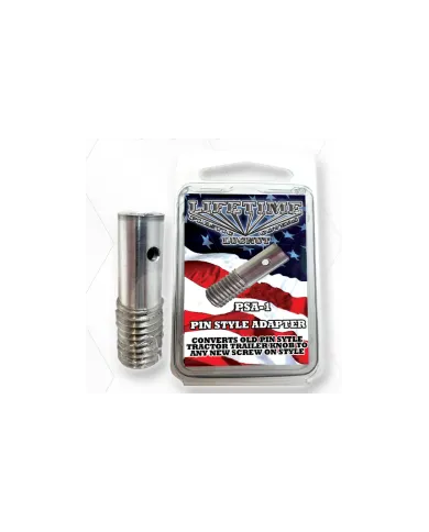 LNCPSA-1 - Chrome Plated Billet Aluminum Pin Style Adaptor for Tractor/Trailer Knobs