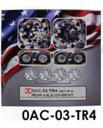 LNC0AC-03-TR4 - Rear Axle Cover Kit w/Top Hat Style Nut Covers