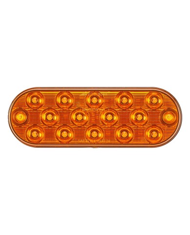 MXM63350Y-A - 6” Oval Amber Park/Front/Rear Turn Thin Profile