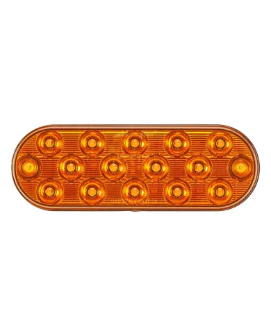 MXM63350Y-A - 6” Oval Amber Park/Front/Rear Turn Thin Profile