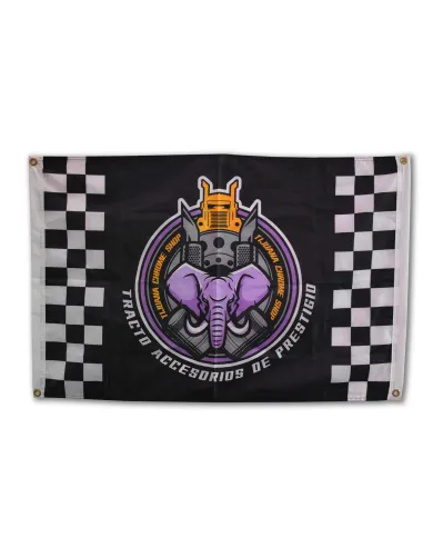 TCSBAN01 -BANDERA BLACK  TCS DE TELA 36" X 24"