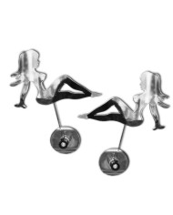 TCSWL02-Chrome waving ladies with suction cup