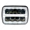 UP34122-ULTRALIT - 9 High Power LED 5" X 7`" Rectangular Light With White Position Light Bar