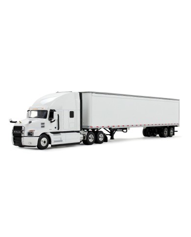 FGI60-0367 -1/64 Scale White/White Mack Anthem & 53' Trailer