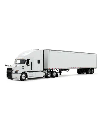 FGI60-0367 -1/64 Scale White/White Mack Anthem & 53' Trailer