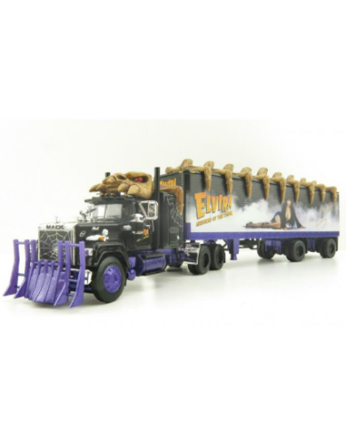 FGI69-0880 -1/64 Scale Elvira Mistress of the Dark - Mack Super-Liner with 60" Flat Top Sleeper