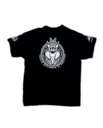 DLKP230 -PLAYERA NEGRA LOGO TCS GRIS