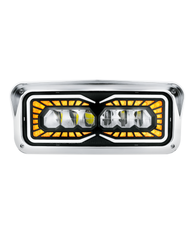 UP35874 -High Power 9 LED Headlight With LED Turn Signal & Position Light-Passenger
