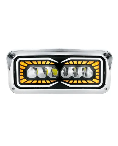 UP35874 -High Power 9 LED Headlight With LED Turn Signal & Position Light-Passenger