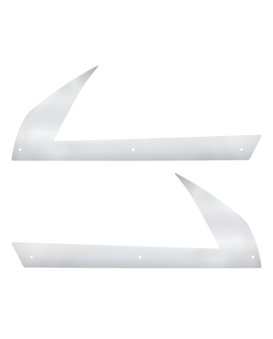 UP29149-430 SS Below Headlight Fender Guards For 2018-2024 Freightliner Cascadia (Pair)