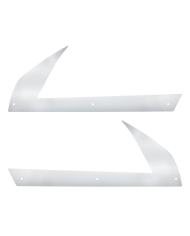 UP29149-430 SS Below Headlight Fender Guards For 2018-2024 Freightliner Cascadia (Pair)