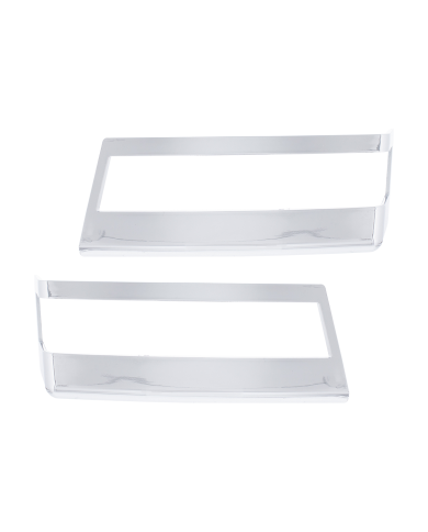UP42442-Chrome Plastic Turn Signal Bezels For 2018-2026 Freightliner Cascadia (Pair)